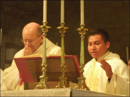 Fr. Isaac helps celebrate Mass
