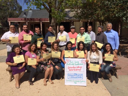 Participants in the Latino Leadership Workshop hosted at La Luz Center