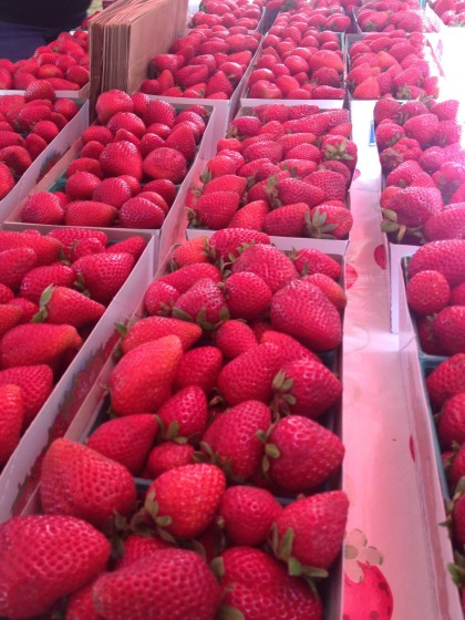 Strawberries at Kenwood Farmers Market