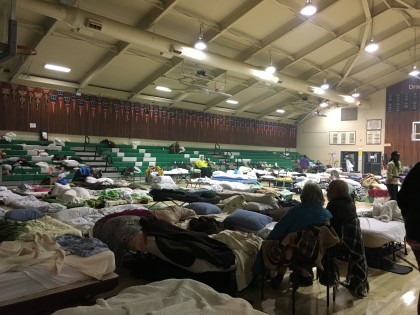Sonoma Valley High School, was an official evacuation center during the fires.
