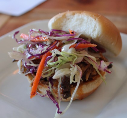 A tasty pork slider at B&V Whiskey Bar & Grill during the Sonoma Food & Wine Tour (Sarah Stierch, CC BY 4.0)