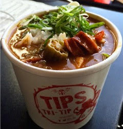 Gumbo was one of the dishes enjoyed by Tyra Banks and her family at the Tuesday Farmers' Market