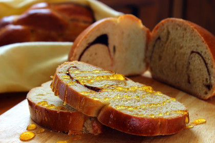 Challah bread and honey makes a perfect pairing - even if you're not Jewish! (Photo: Nevin Cullen)