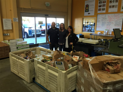 Sonoma Raceway employees drop off food at Redwood Empire Food Bank (Photo: Sonoma Raceway)