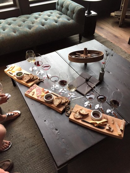 An excellent food and wine pairing at Pangloss Cellars made me take notice of my tasting room tipping habits 