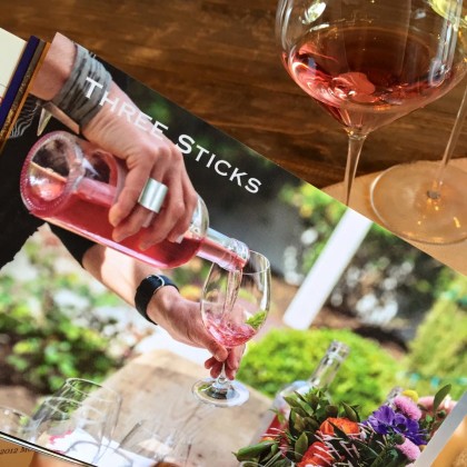 Three Sticks Winery's Casteñada Rosé is the ultimate warm weather bevvy (photo by Wildly Simple Productions0)