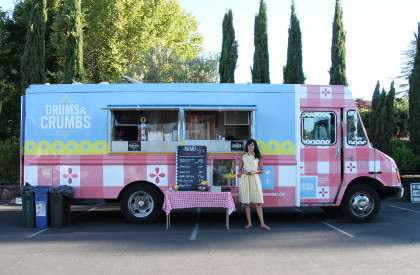 Rachel Hundley and the Drums & Crumbs food truck