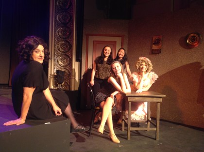 Dani Innocenti Beem, at left, is the dynamic Mama Rose, shown with members of the company, 