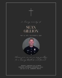 SEAN GILLION Memorial Jan 24, 2024